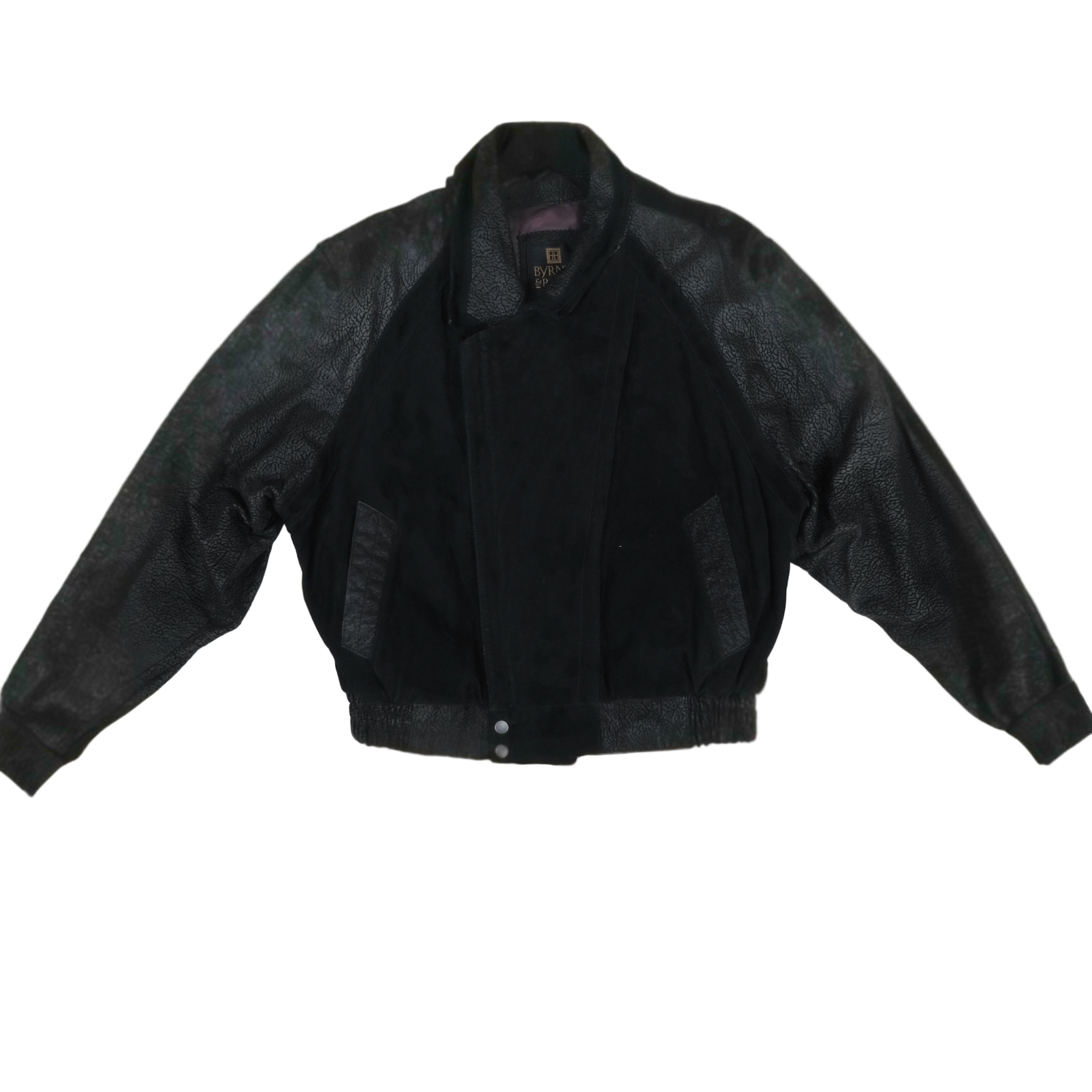 Vintage Leather Bomber Jacket
